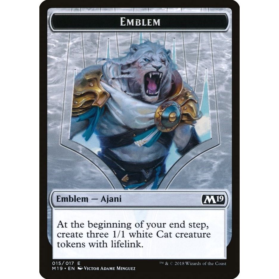 Image for Emblem - Ajani, Adversary of Tyrants (15) (M19) - Magic: The Gathering