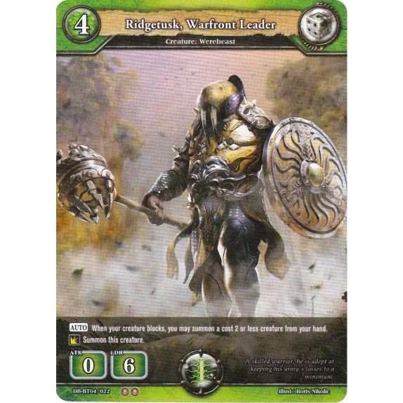 Image for Ridgetusk, Warfront Leader (DB-BT04/022) (BP04) - Dragoborne
