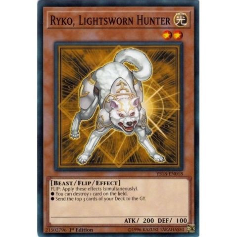 Image for Ryko, Lightsworn Hunter (YS18-EN018) (YS18) - YuGiOh