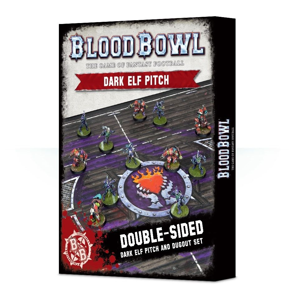 Image for Blood Bowl: Dark Elf Pitch & Dugouts - Warhammer Game Accessories