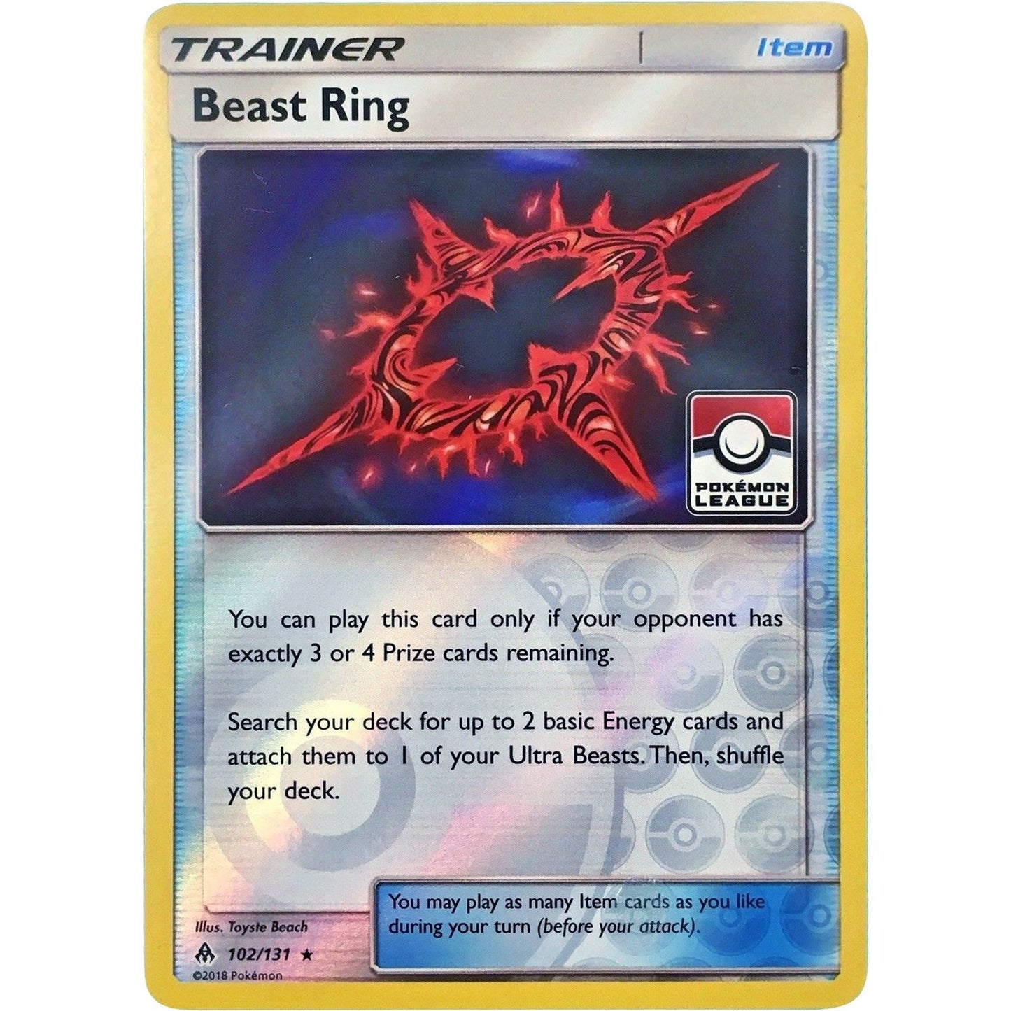 Image for Beast Ring - 102/131 (Pokemon League) (102/131) (PR) - Pokemon