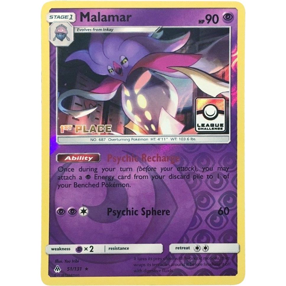 Image for Malamar - 51/131 (League Challenge) [1st Place] (051/131) (PR) - Pokemon