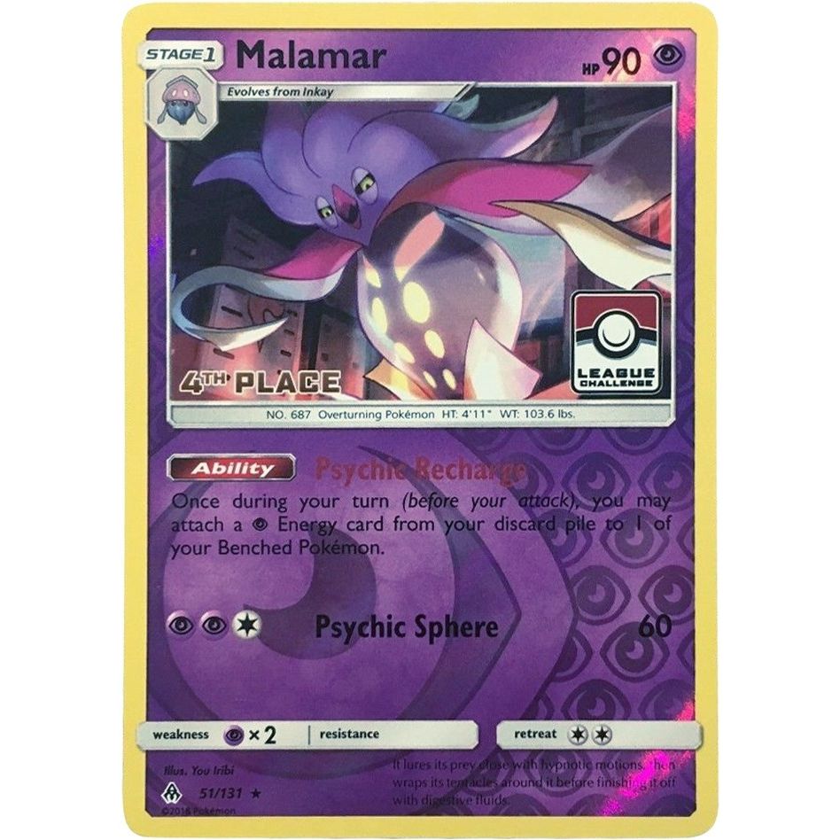 Image for Malamar - 51/131 (League Challenge) [4th Place] (051/131) (PR) - Pokemon
