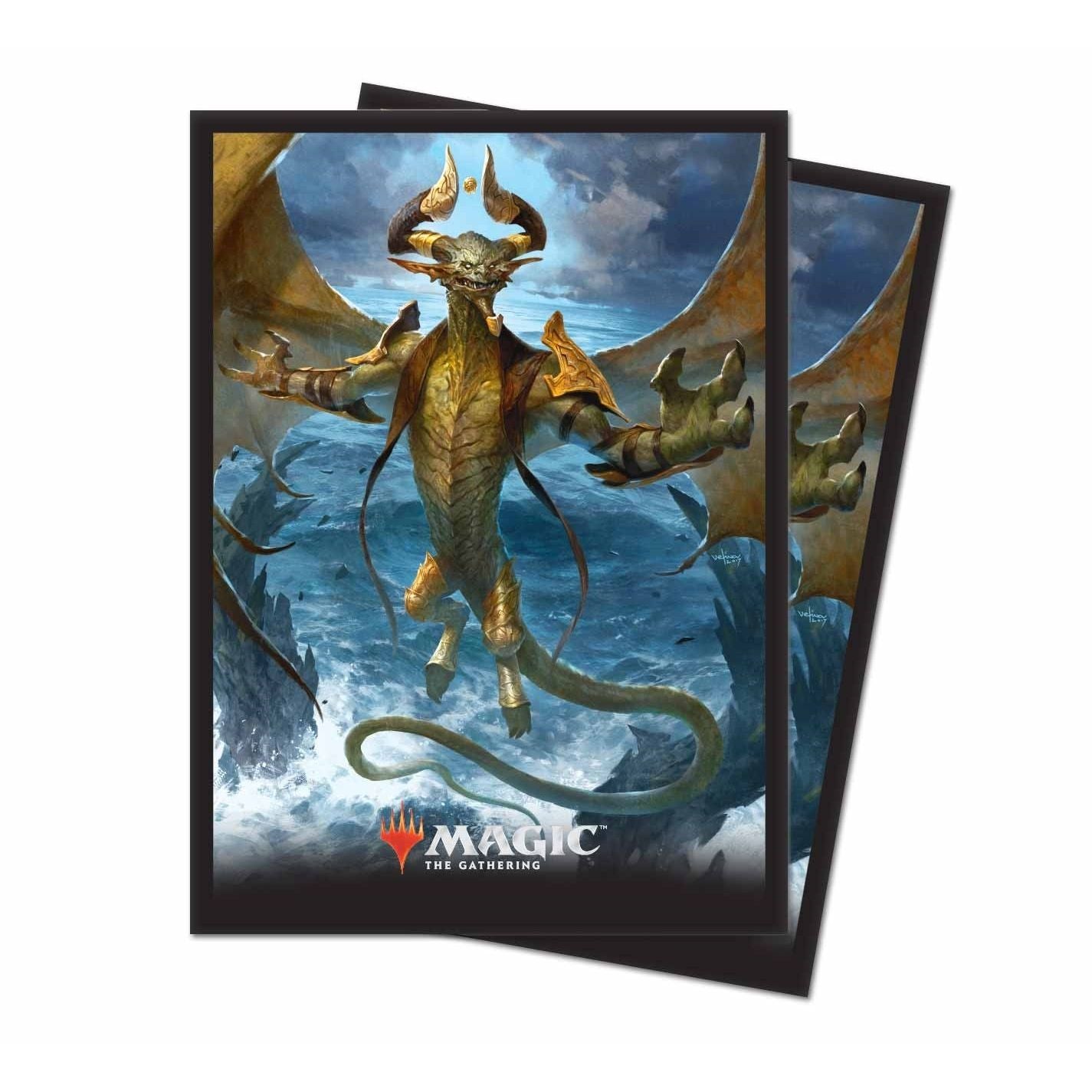 Image for M19 Nicol Bolas, the Arisen Standard Deck Protector for Magic (80-Pack) - Card Sleeves