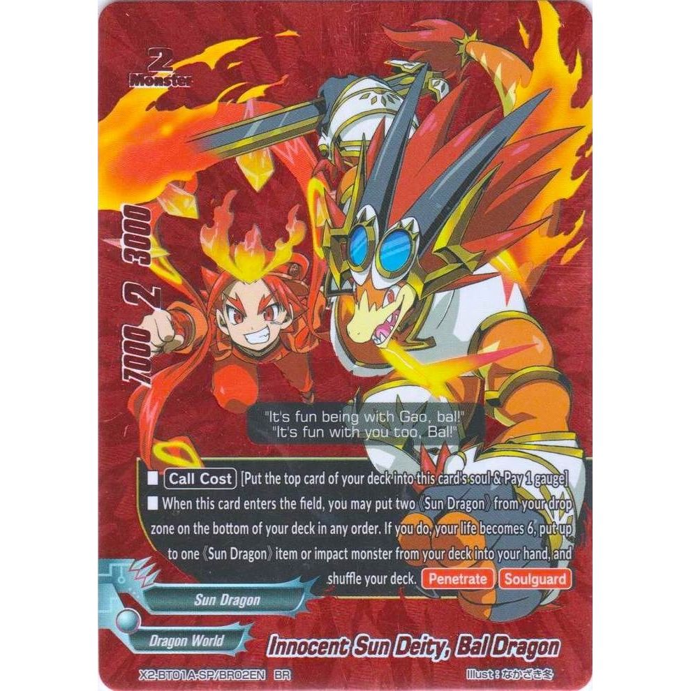 Image for Innocent Sun Deity, Bal Dragon (BR) (X2-BT01A-SP/BR02EN) (X2BT01A) - Future Card BuddyFight