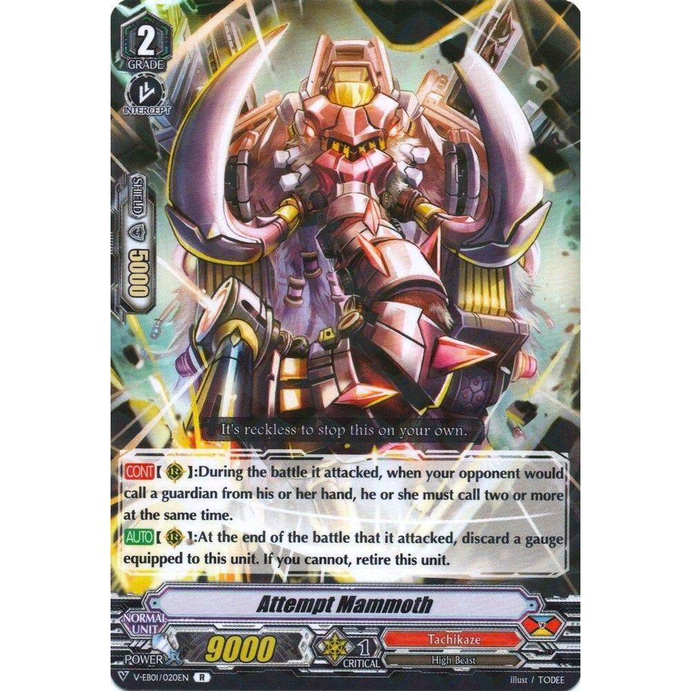 Image for Attempt Mammoth (V-EB01/020EN) (V-EB01) - Cardfight Vanguard