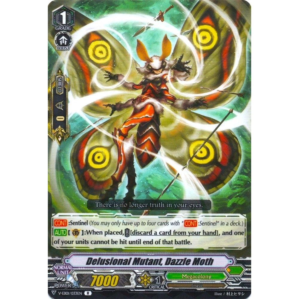 Image for Delusional Mutant, Dazzle Moth (V-EB01/033EN) (V-EB01) - Cardfight Vanguard