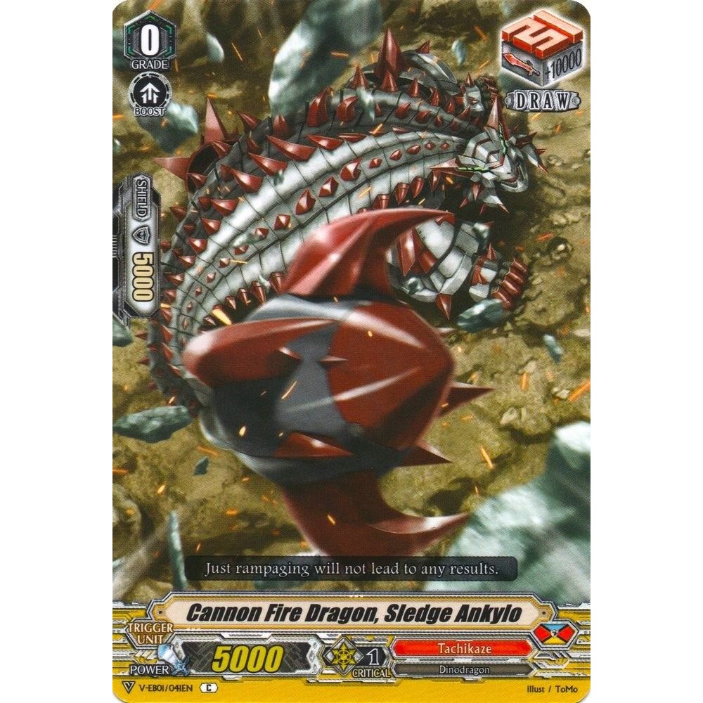 Image for Cannon Fire Dragon, Sledge Ankylo (V-EB01/041EN) (V-EB01) - Cardfight Vanguard