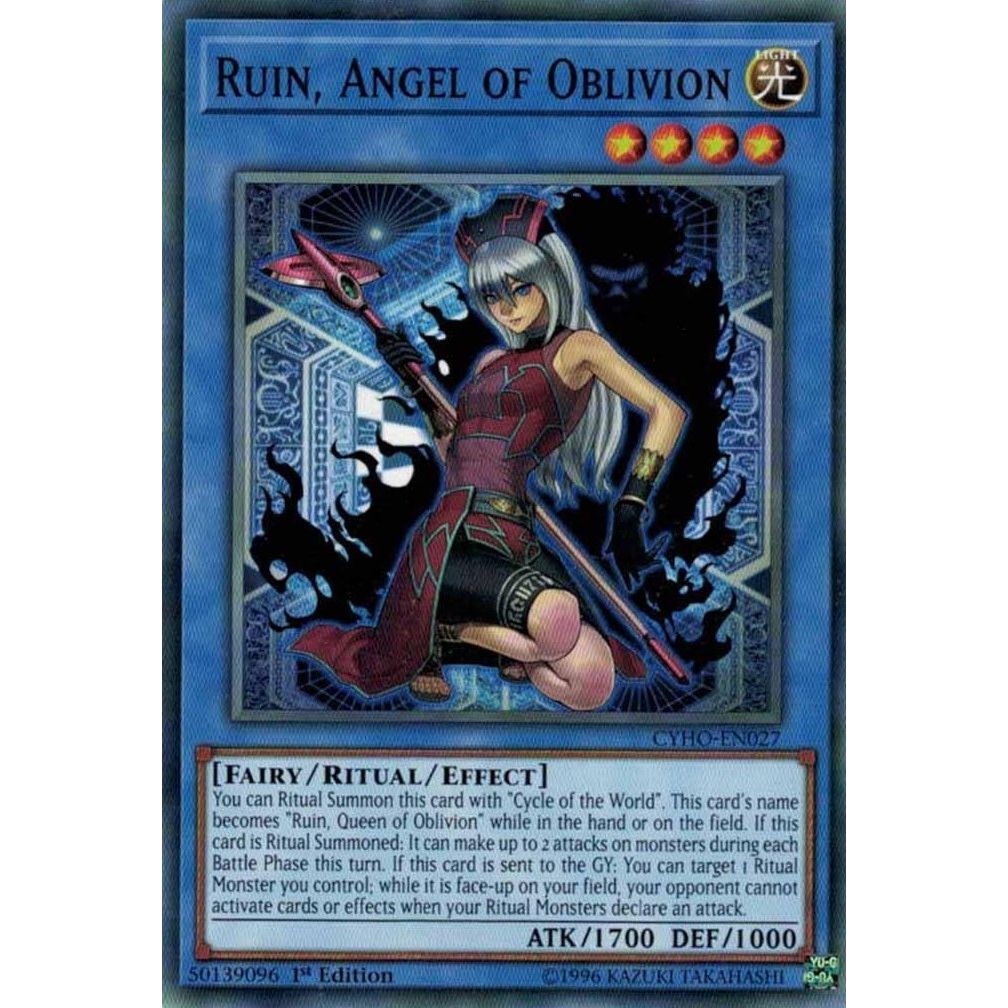 Image for Ruin, Angel of Oblivion (CYHO-EN027) (CYHO) - YuGiOh