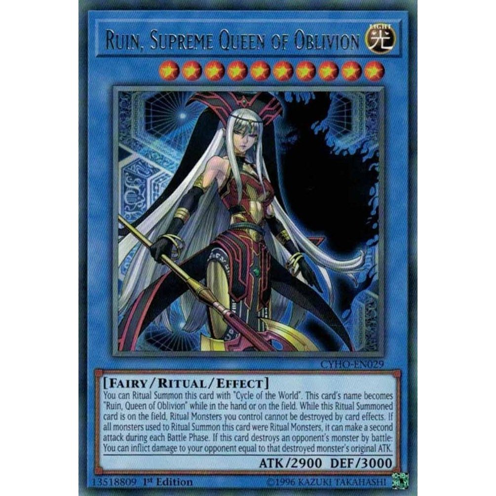Image for Ruin, Supreme Queen of Oblivion (CYHO-EN029) (CYHO) - YuGiOh