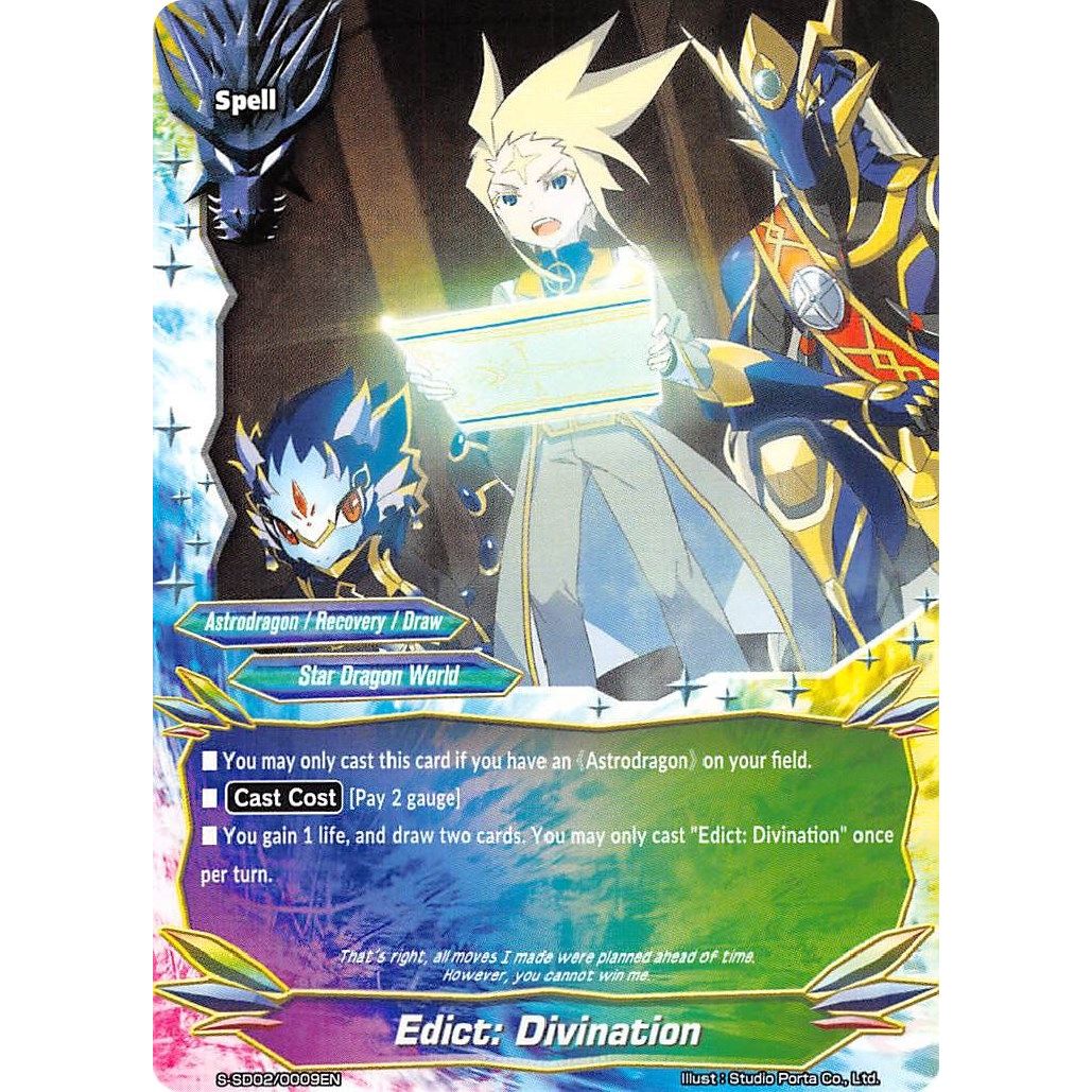 Image for Edict: Divination (S-SD02/0009EN) (S-SD02) - Future Card BuddyFight