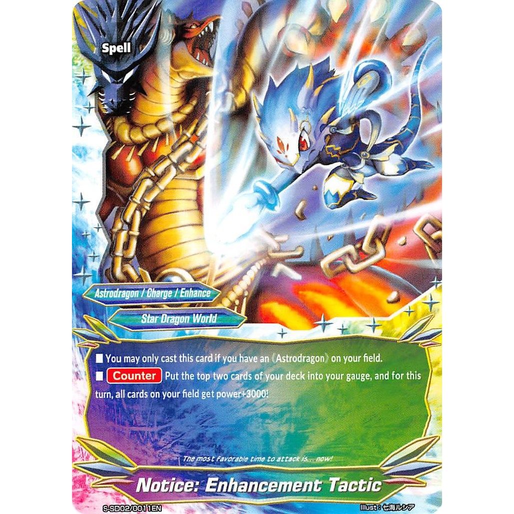 Image for Notice: Enhancement Tactic (S-SD02/0011EN) (S-SD02) - Future Card BuddyFight