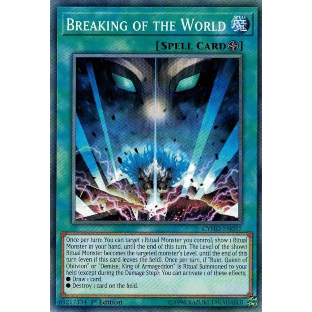 Image for Breaking of the World (CYHO-EN057) (CYHO) - YuGiOh