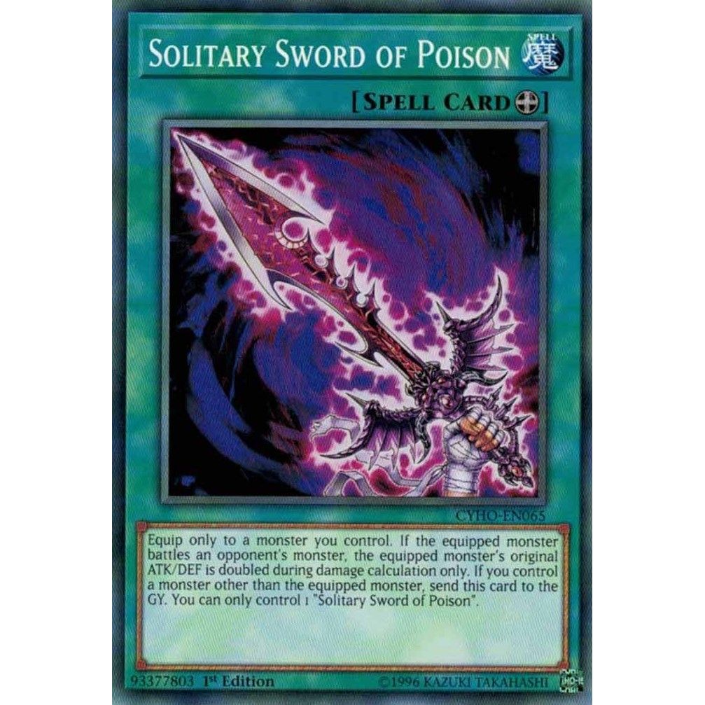 Image for Solitary Sword of Poison (CYHO-EN065) (CYHO) - YuGiOh