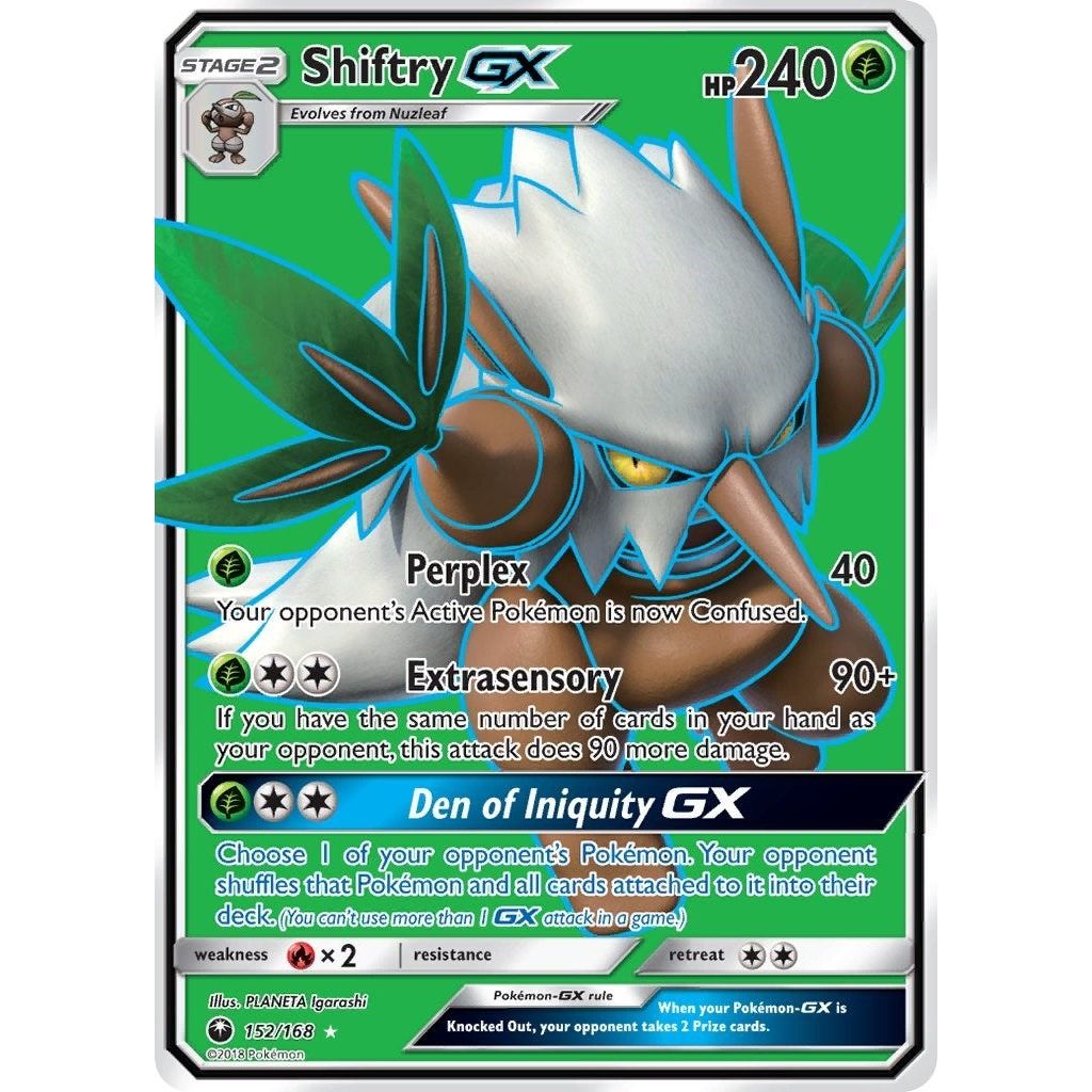 Image for Shiftry GX (Full Art) (152/168) (CES) - Pokemon