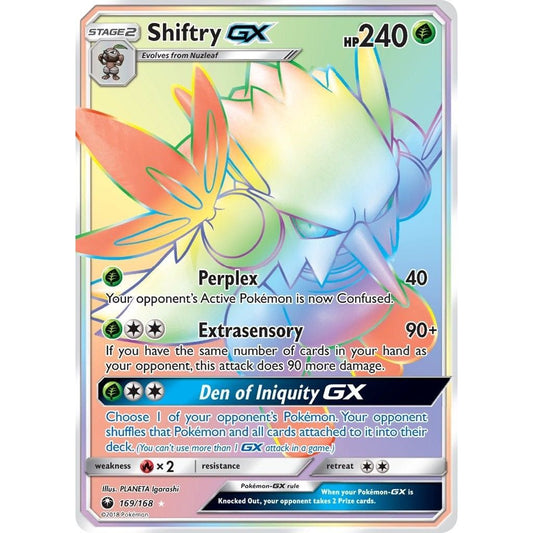 Image for Shiftry GX (Secret) (169/168) (CES) - Pokemon