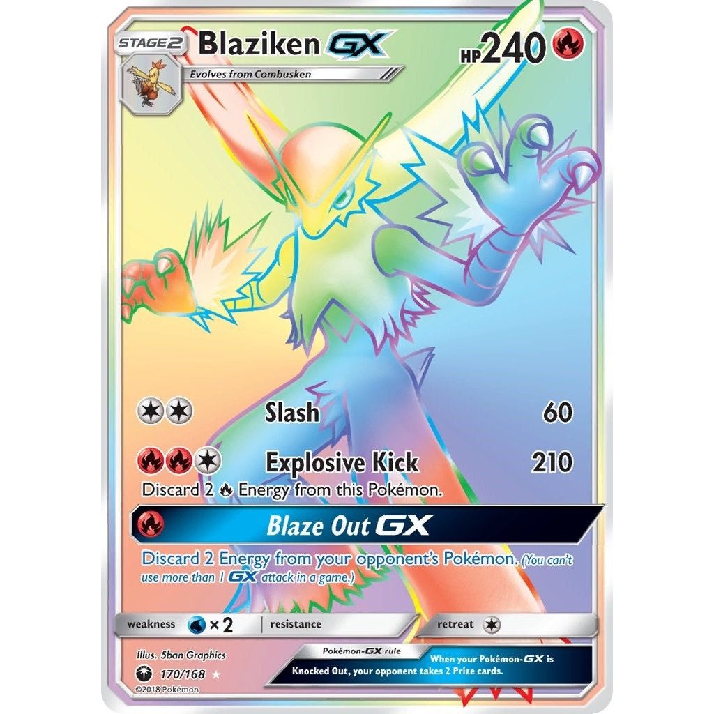 Image for Blaziken GX (Secret) (170/168) (CES) - Pokemon