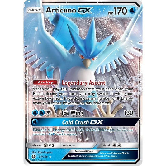 Image for Articuno GX (31/168) (CES) - Pokemon