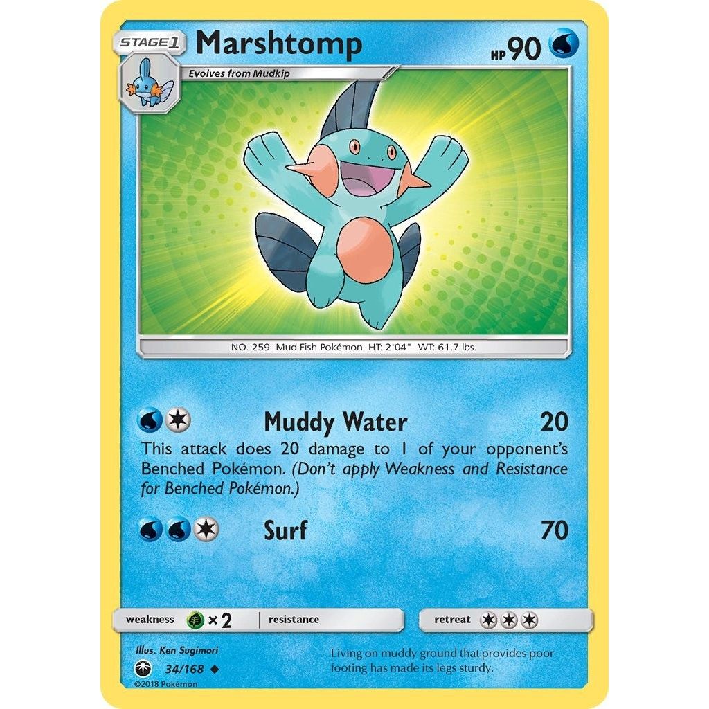 Image for Marshtomp (34/168) (CES) - Pokemon