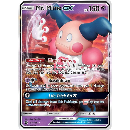 Image for Mr. Mime GX (56/168) (CES) - Pokemon