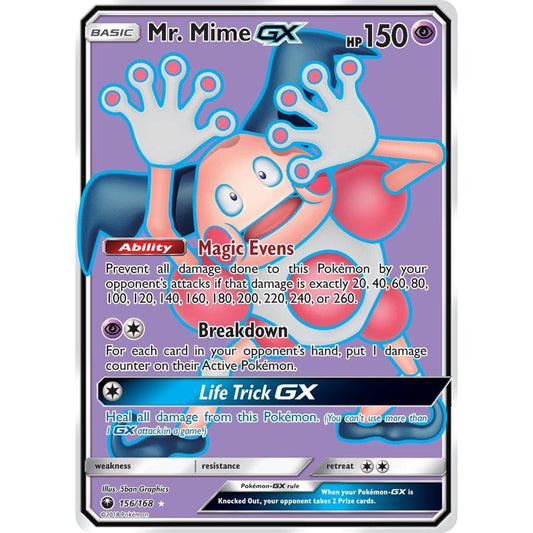 Image for Mr. Mime GX (Full Art) (156/168) (CES) - Pokemon