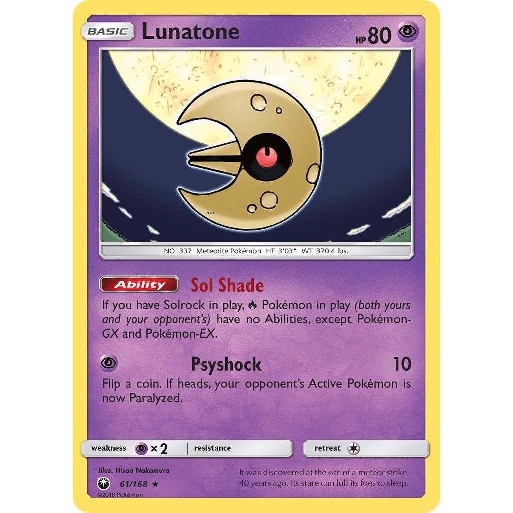 Image for Lunatone (61/168) (CES) - Pokemon