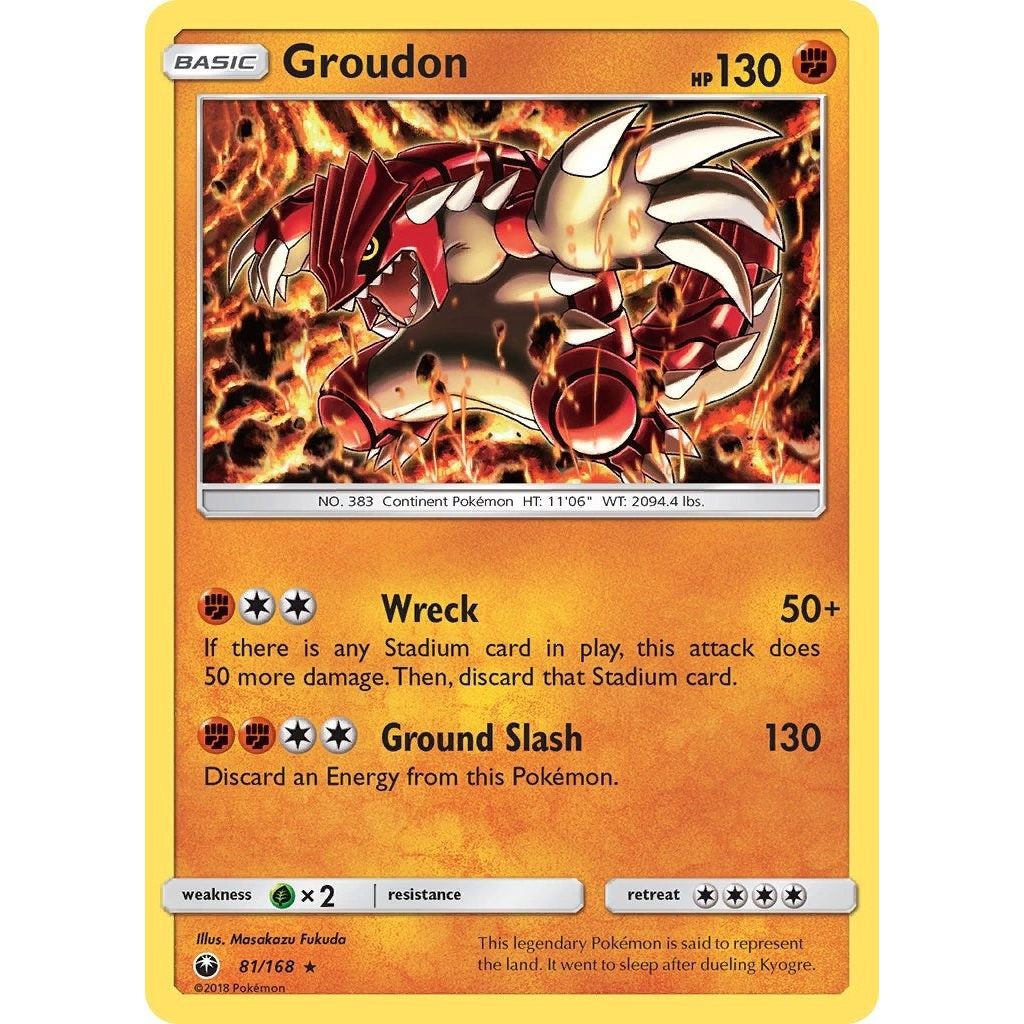 Image for Groudon (81/168) (CES) - Pokemon