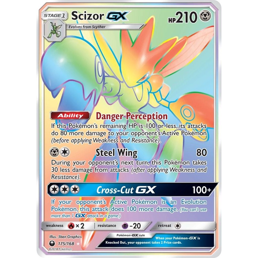 Image for Scizor GX (Secret) (175/168) (CES) - Pokemon