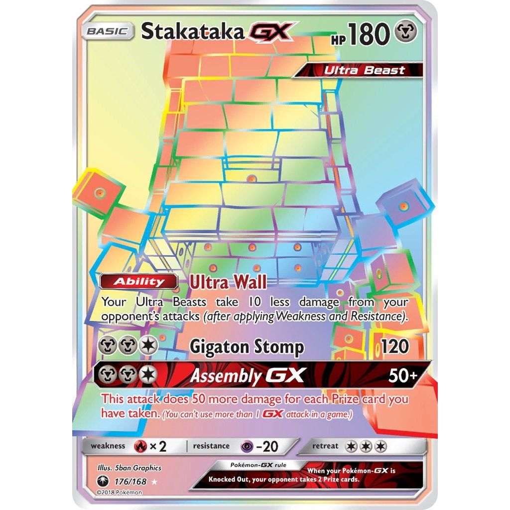 Image for Stakataka GX (Secret) (176/168) (CES) - Pokemon