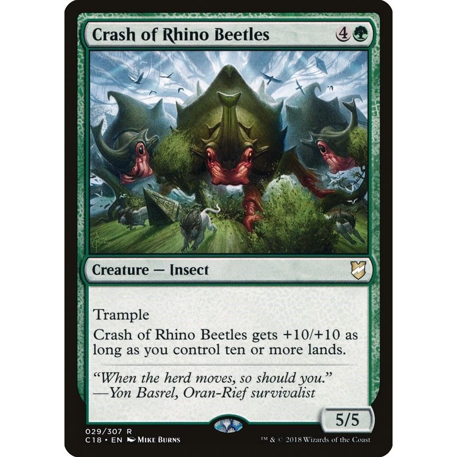 Image for Crash of Rhino Beetles (29) (C18) - Magic: The Gathering