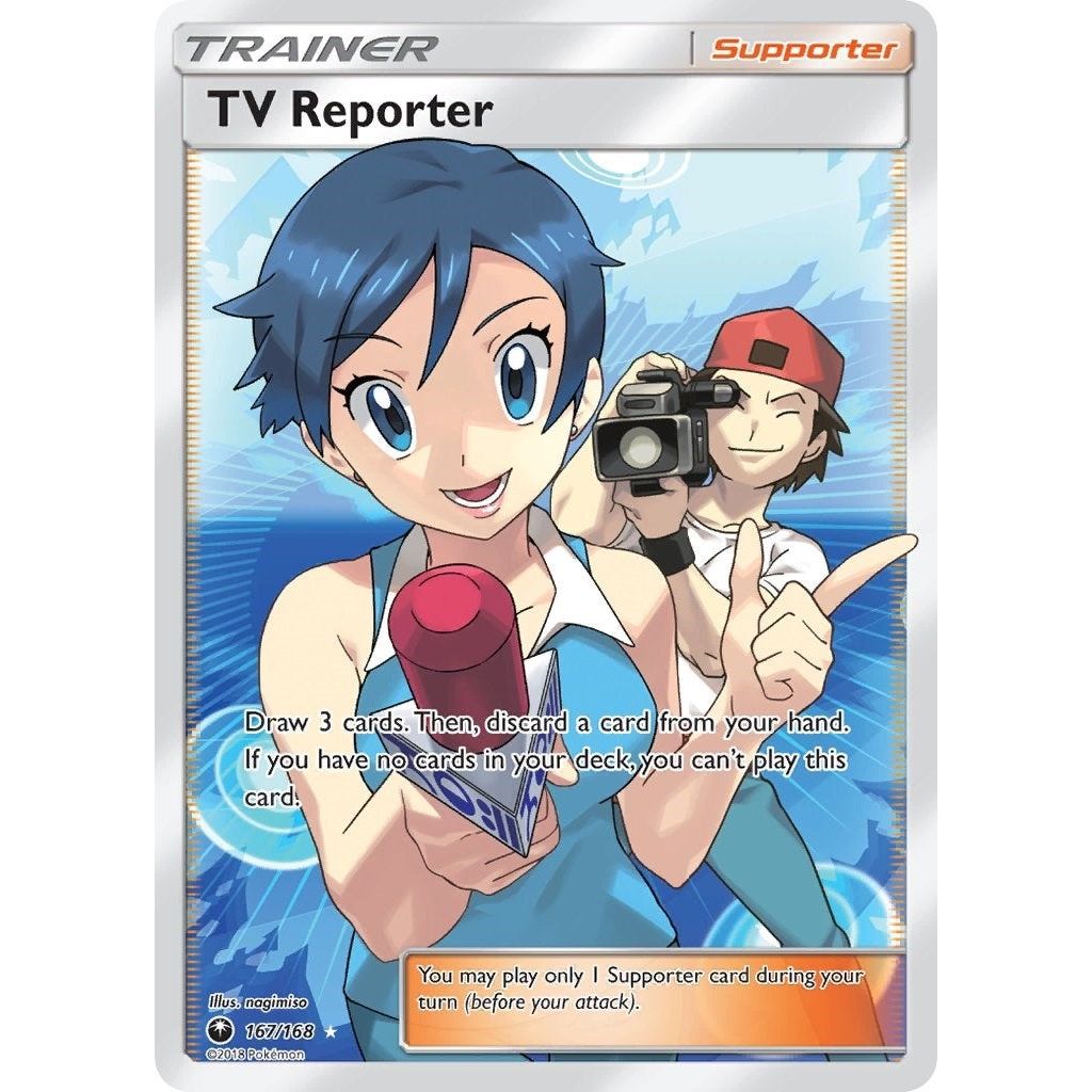 Image for TV Reporter (Full Art) (167/168) (CES) - Pokemon