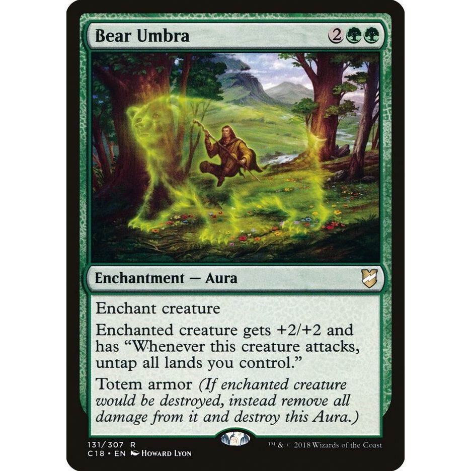Image for Bear Umbra (131) (C18) - Magic: The Gathering
