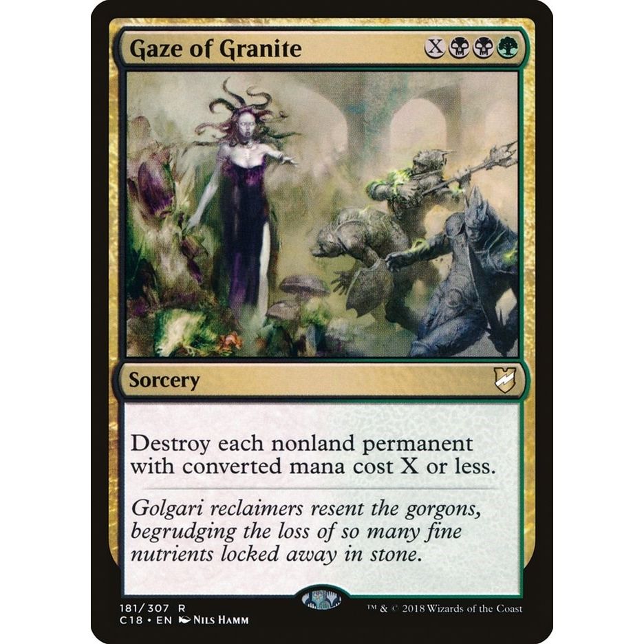 Image for Gaze of Granite (181) (C18) - Magic: The Gathering