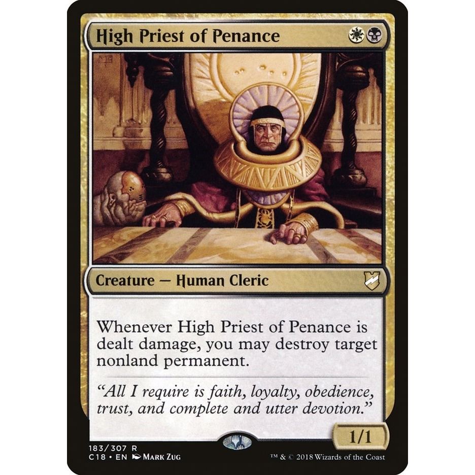 Image for High Priest of Penance (183) (C18) - Magic: The Gathering