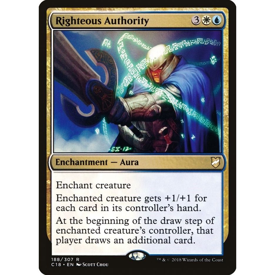Image for Righteous Authority (188) (C18) - Magic: The Gathering