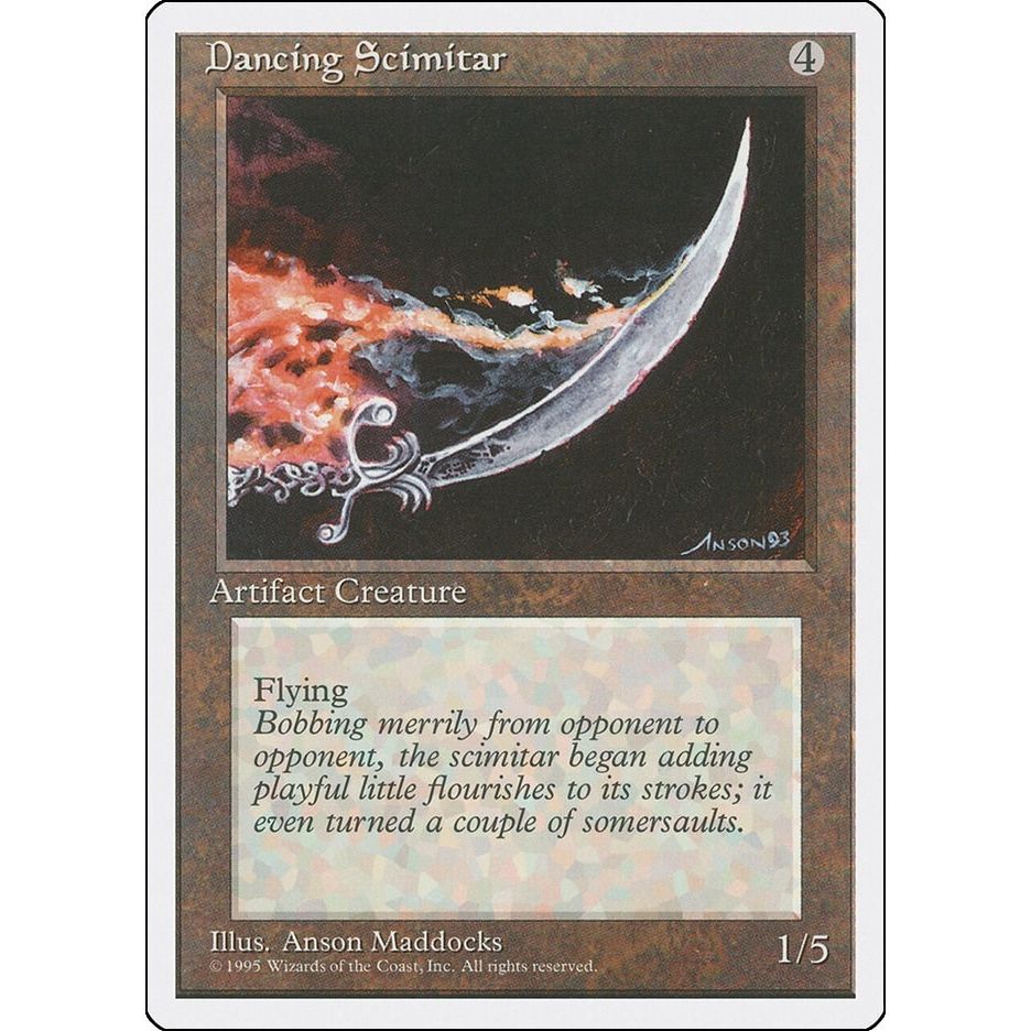 Image for Dancing Scimitar (4ED) - Magic: The Gathering