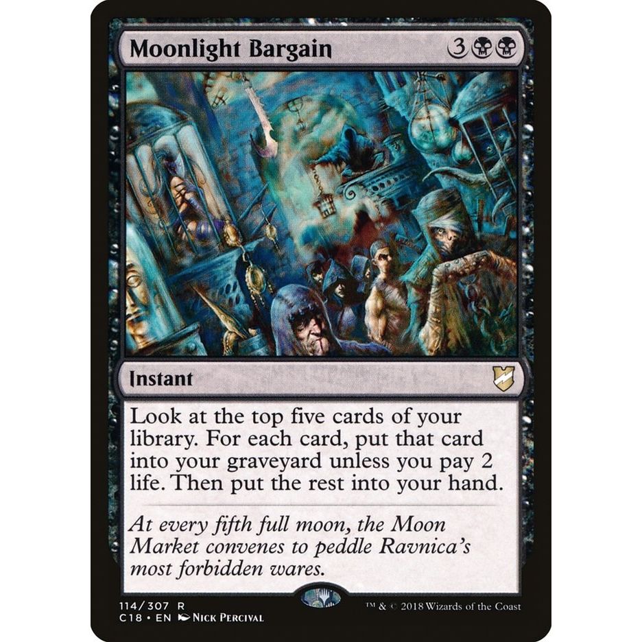 Image for Moonlight Bargain (114) (C18) - Magic: The Gathering