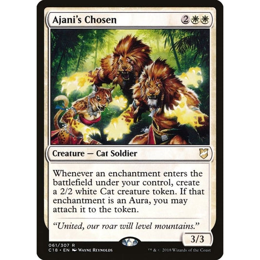 Image for Ajani's Chosen (61) (C18) - Magic: The Gathering
