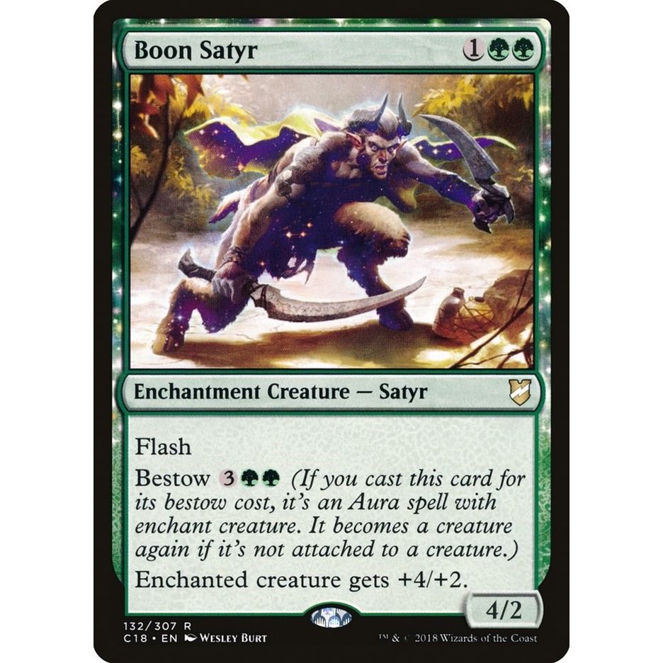 Image for Boon Satyr (132) (C18) - Magic: The Gathering