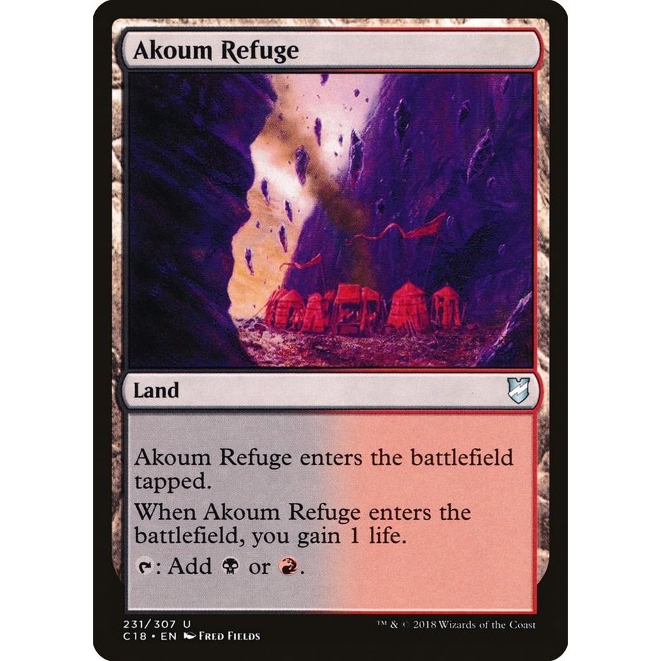 Image for Akoum Refuge (231) (C18) - Magic: The Gathering
