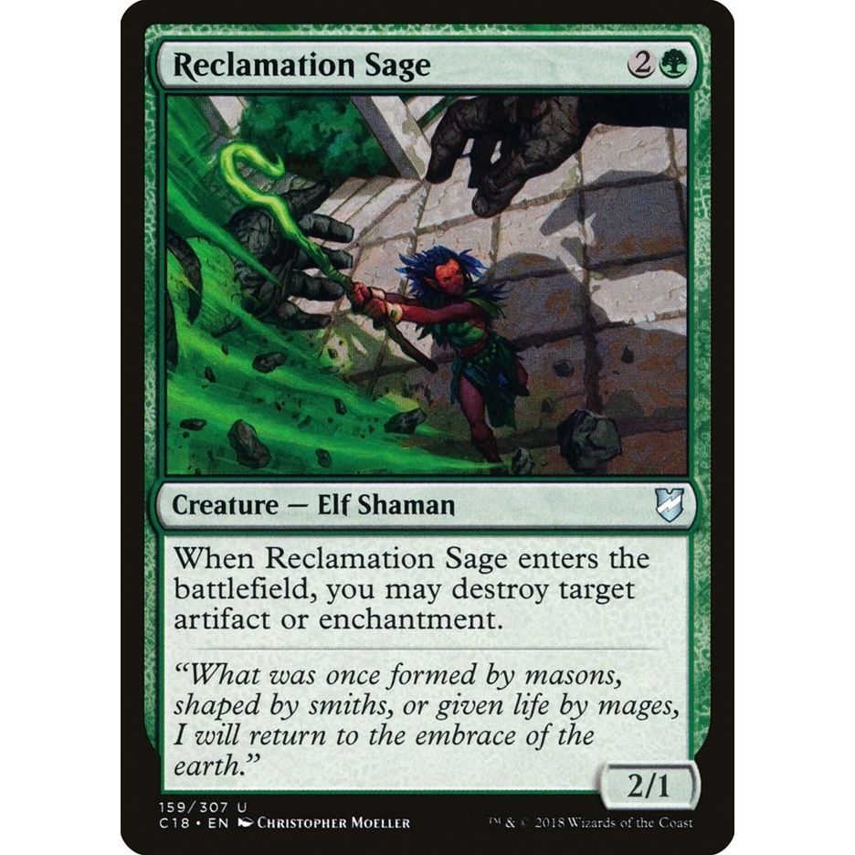 Image for Reclamation Sage (159) (C18) - Magic: The Gathering