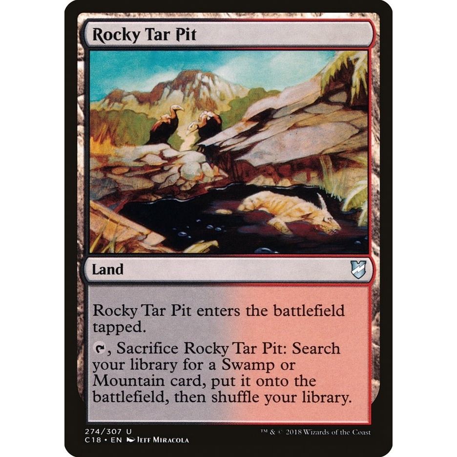 Image for Rocky Tar Pit (274) (C18) - Magic: The Gathering