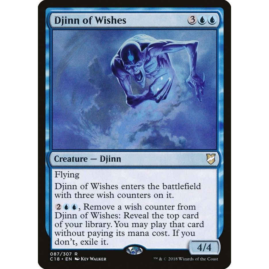Image for Djinn of Wishes (87) (C18) - Magic: The Gathering