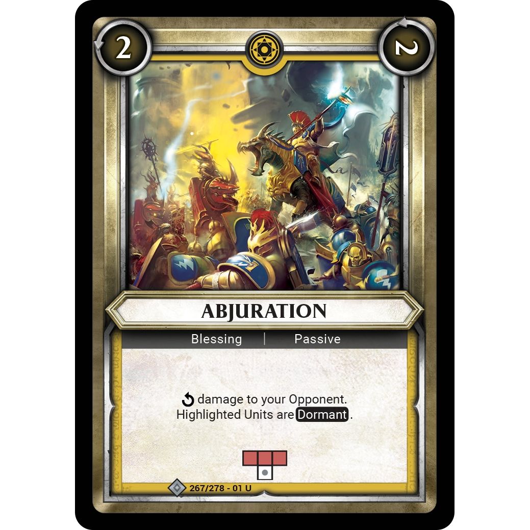 Image for Abjuration (Claimed) (267/278) (WHAOSC) - Warhammer Age of Sigmar Champions TCG
