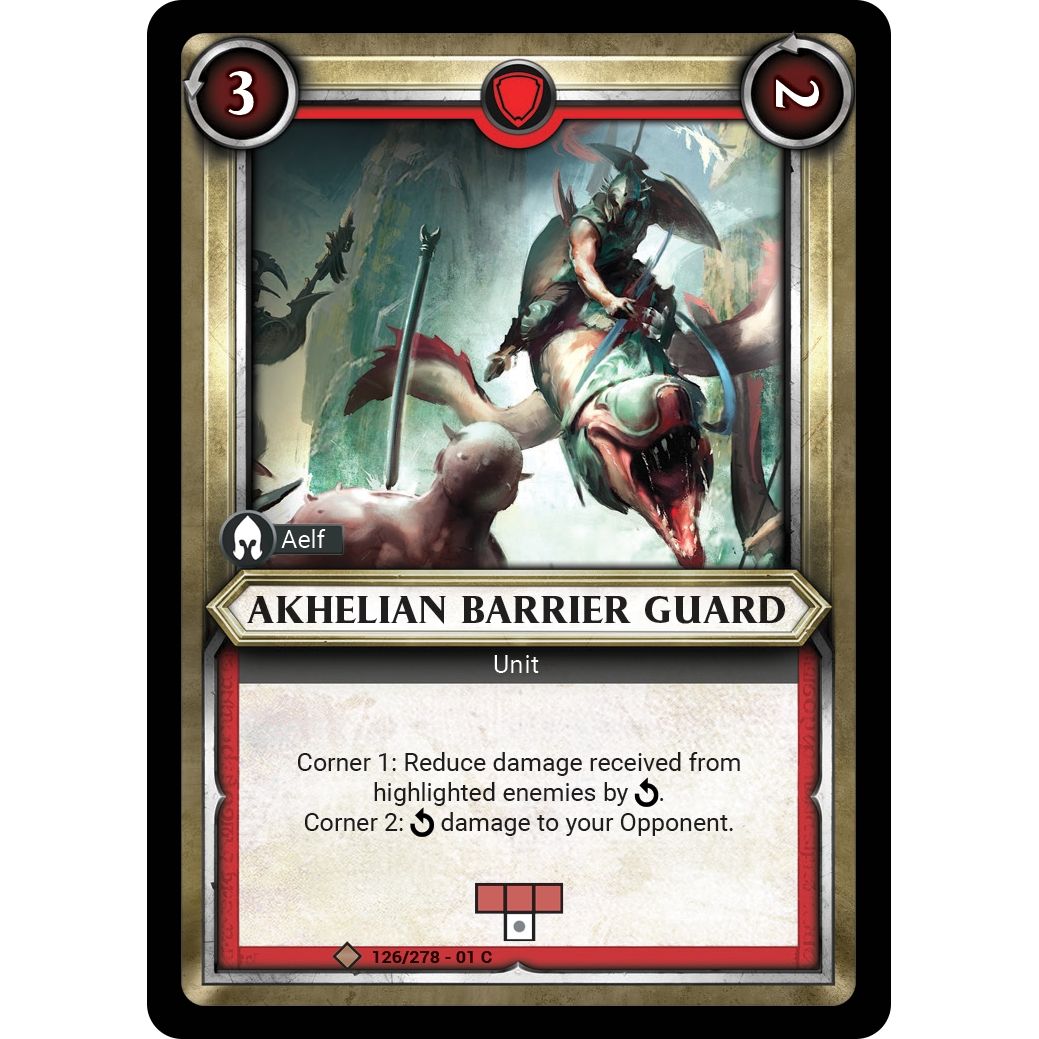 Image for Akhelian Barrier Guard (Unclaimed) (126/278) (WHAOSC) - Warhammer Age of Sigmar Champions TCG