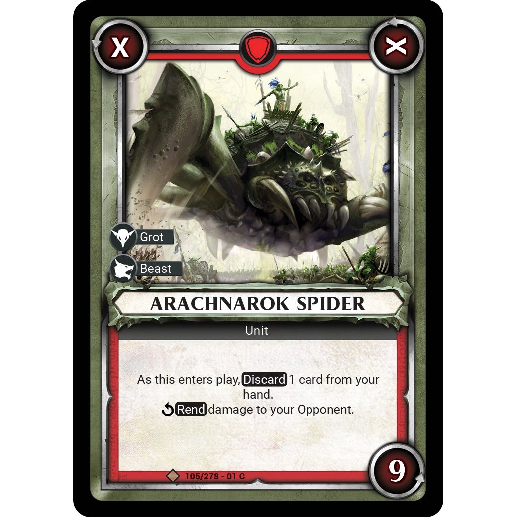 Image for Arachnarok Spider (Claimed) (105/278) (WHAOSC) - Warhammer Age of Sigmar Champions TCG