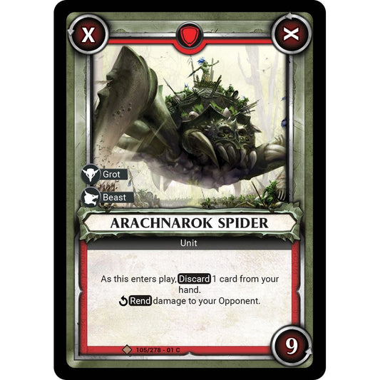 Image for Arachnarok Spider (Unclaimed) (105/278) (WHAOSC) - Warhammer Age of Sigmar Champions TCG