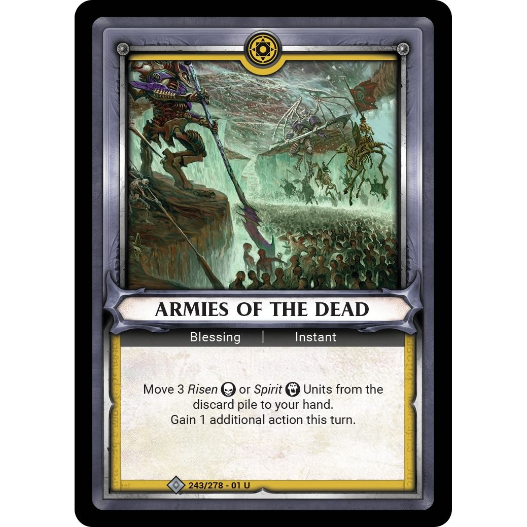 Image for Armies of the Dead (Unclaimed) (243/278) (WHAOSC) - Warhammer Age of Sigmar Champions TCG