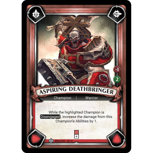 Image for Aspiring Deathbringer (Unclaimed) (002/278) (WHAOSC) - Warhammer Age of Sigmar Champions TCG
