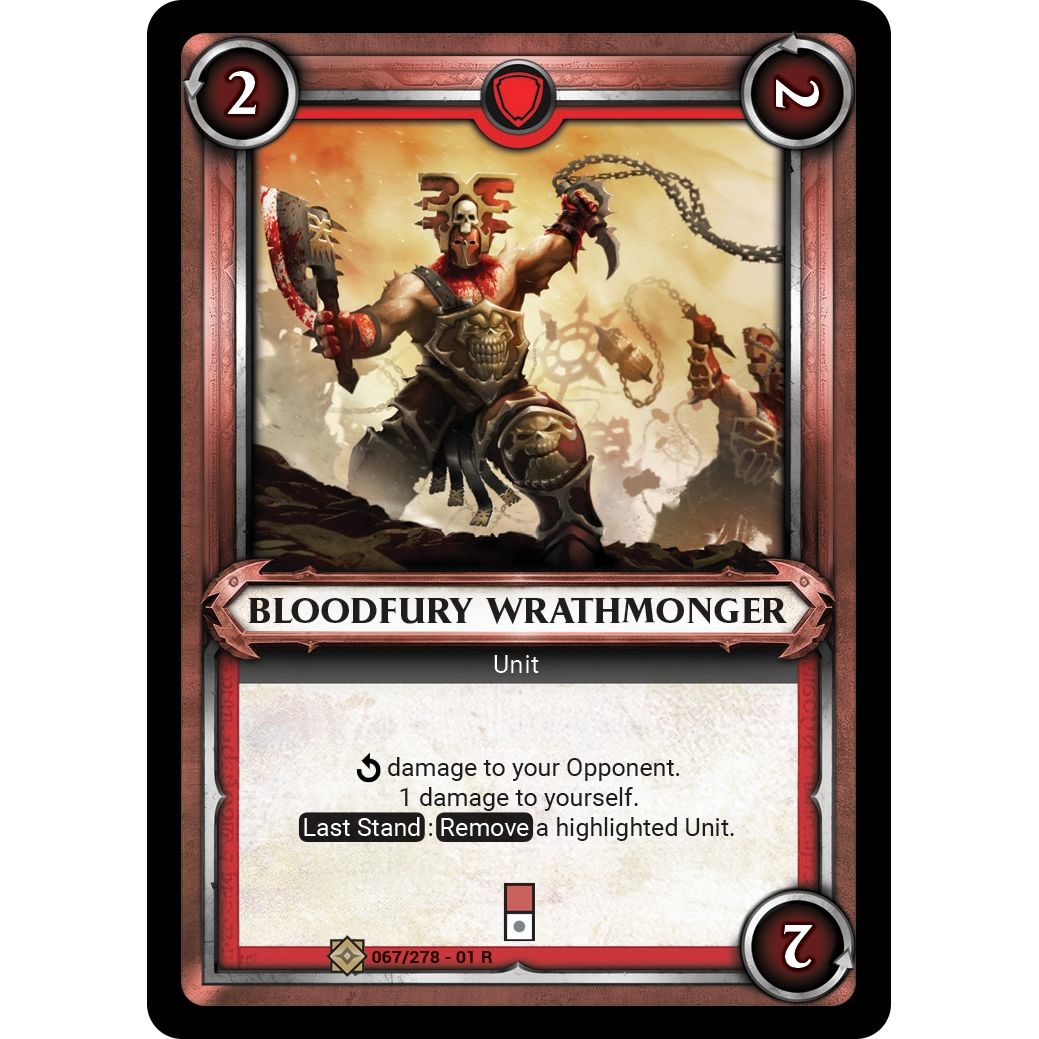 Image for Bloodfury Wrathmonger (Unclaimed) (067/278) (WHAOSC) - Warhammer Age of Sigmar Champions TCG